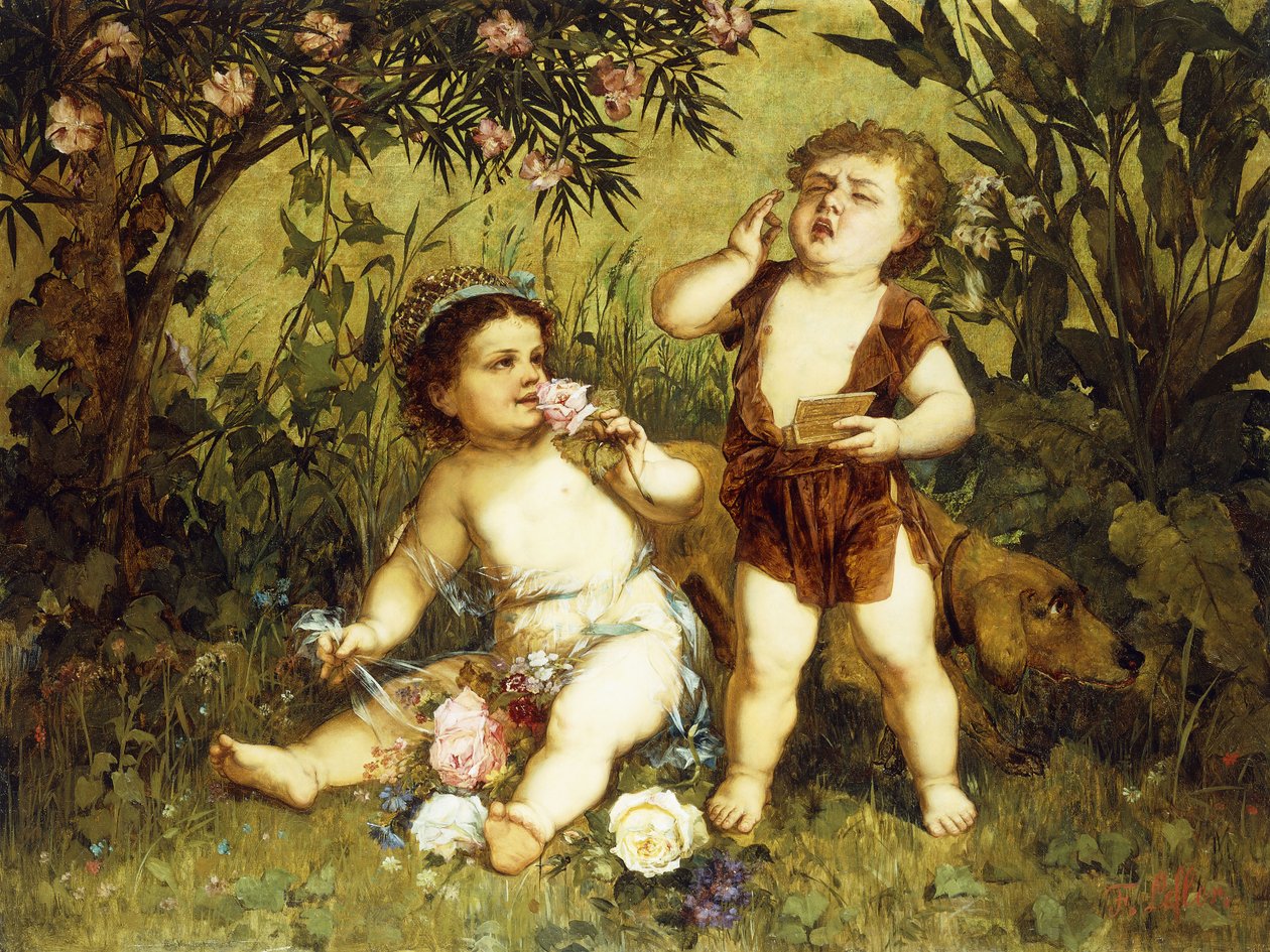 Brincando Putti de Franz Eybl