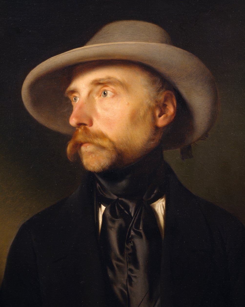 Retrato do pintor Franz Wipplinger (1762-1812), pintura de Franz Eybl (1806-1880) de Franz Eybl