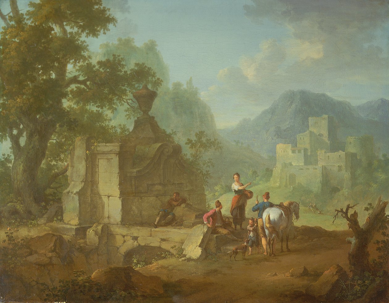 Paisagem Rústica, século XVIII de Franz Ferg