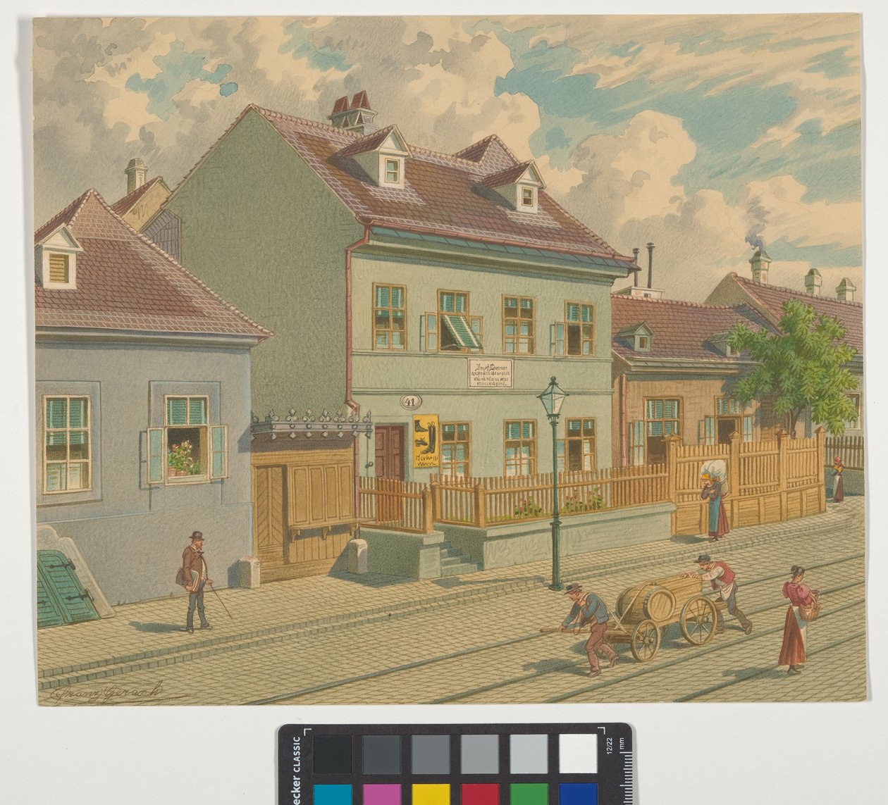 19.º distrito, Gymnasiumstraße 87 - residência e local de falecimento de Josef Lanner de Franz Gerasch