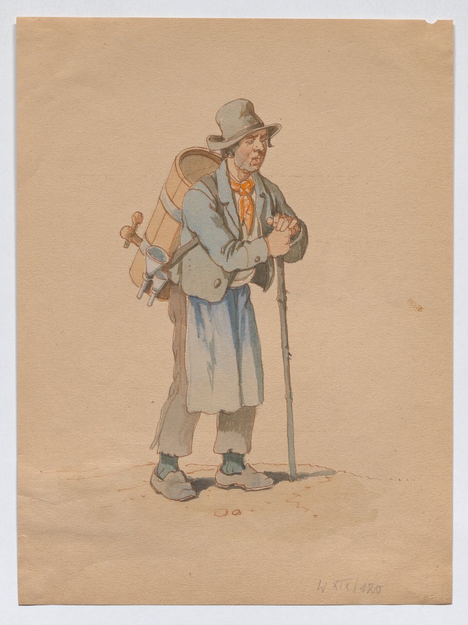 De uma série de pregões de vendedores ambulantes: Vendedor de vinagre de Franz Gerasch