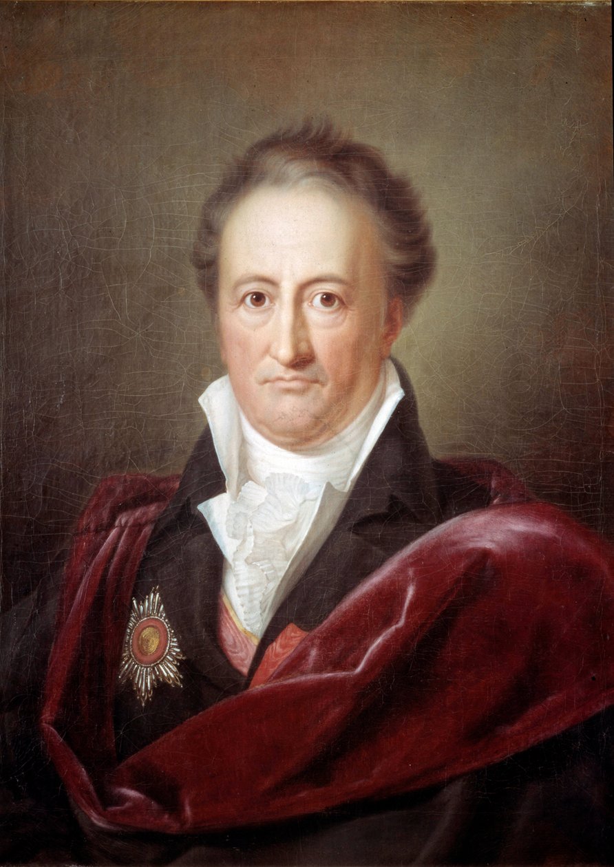 Retrato de Johan Wolfgang Goethe (1749 - 1832), escritor alemão. Pintura de Franz Van Kugelgen (1772-1820) de Franz Gerhard von Kugelgen