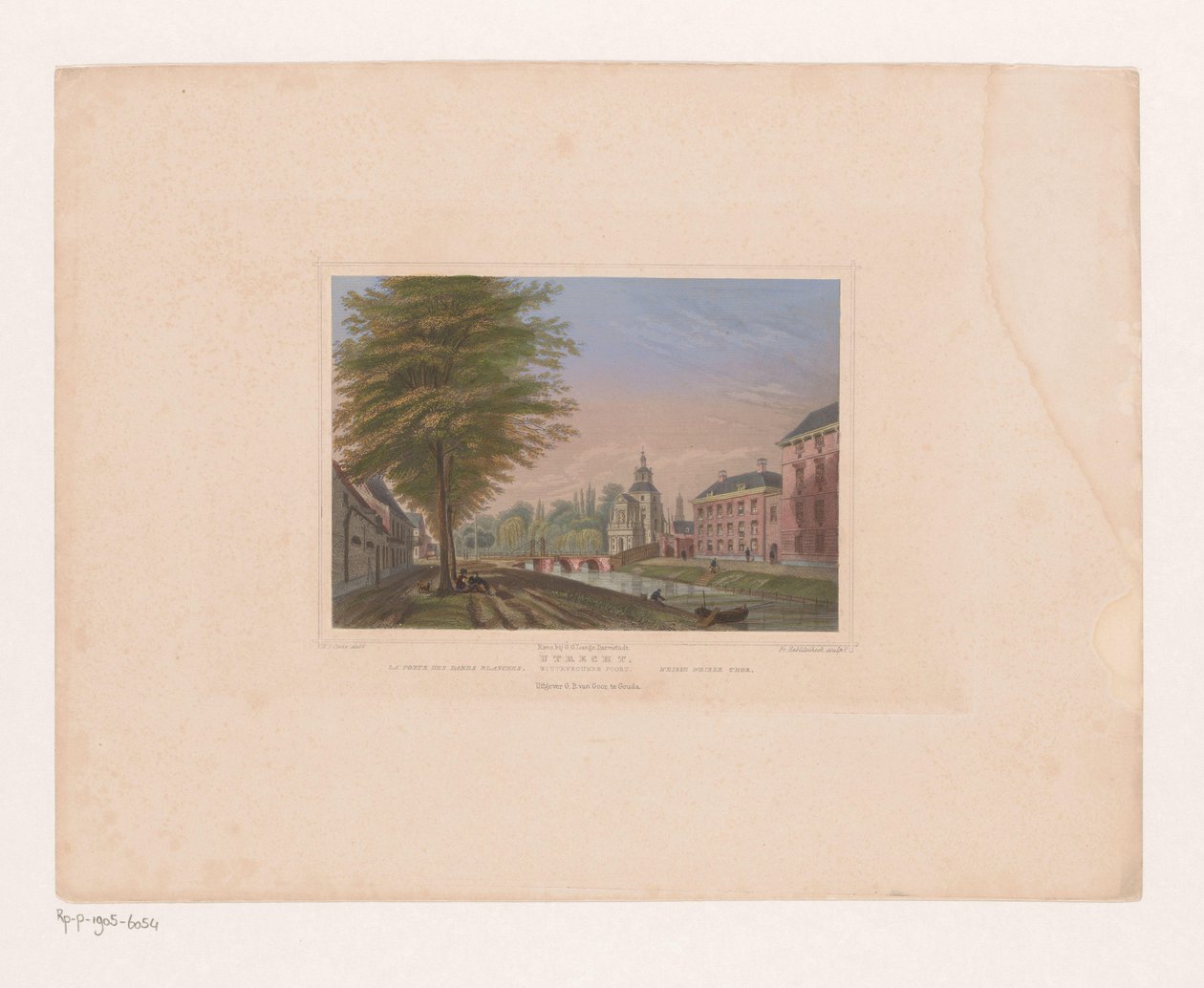 Vista do Wittevrouwenpoort em Utrecht de Franz Hablitschek