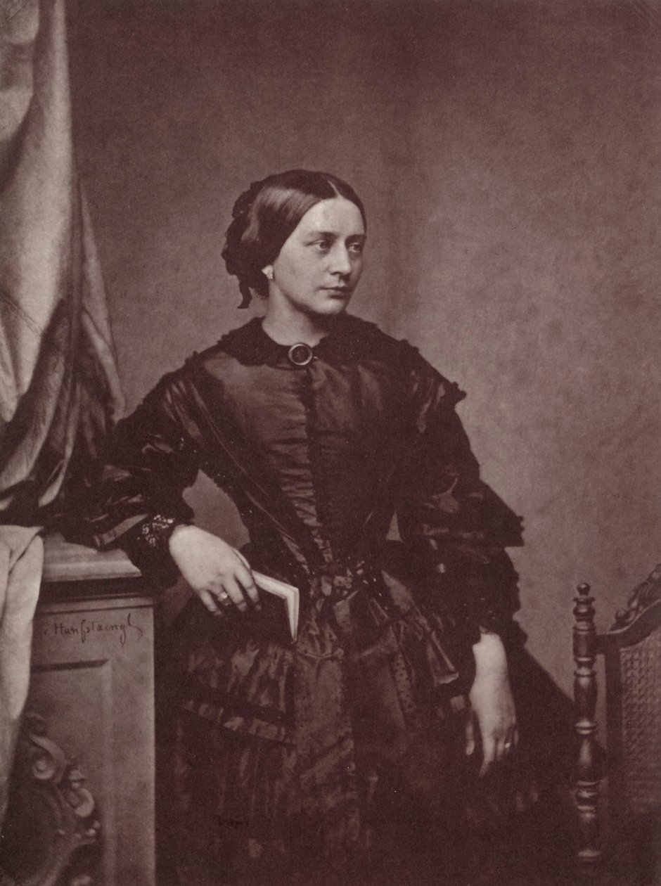 Clara Schumann, pianista e compositora alemã, século XIX de Franz Hanfstaengl