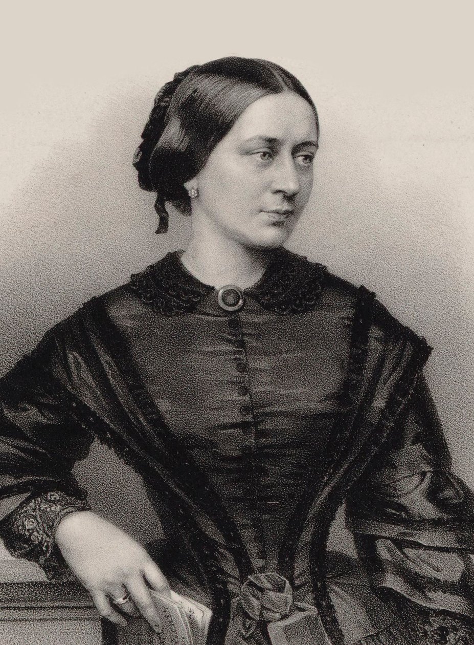 Retrato de Clara Schumann 1819-1896, 1860. de Franz Hanfstaengl
