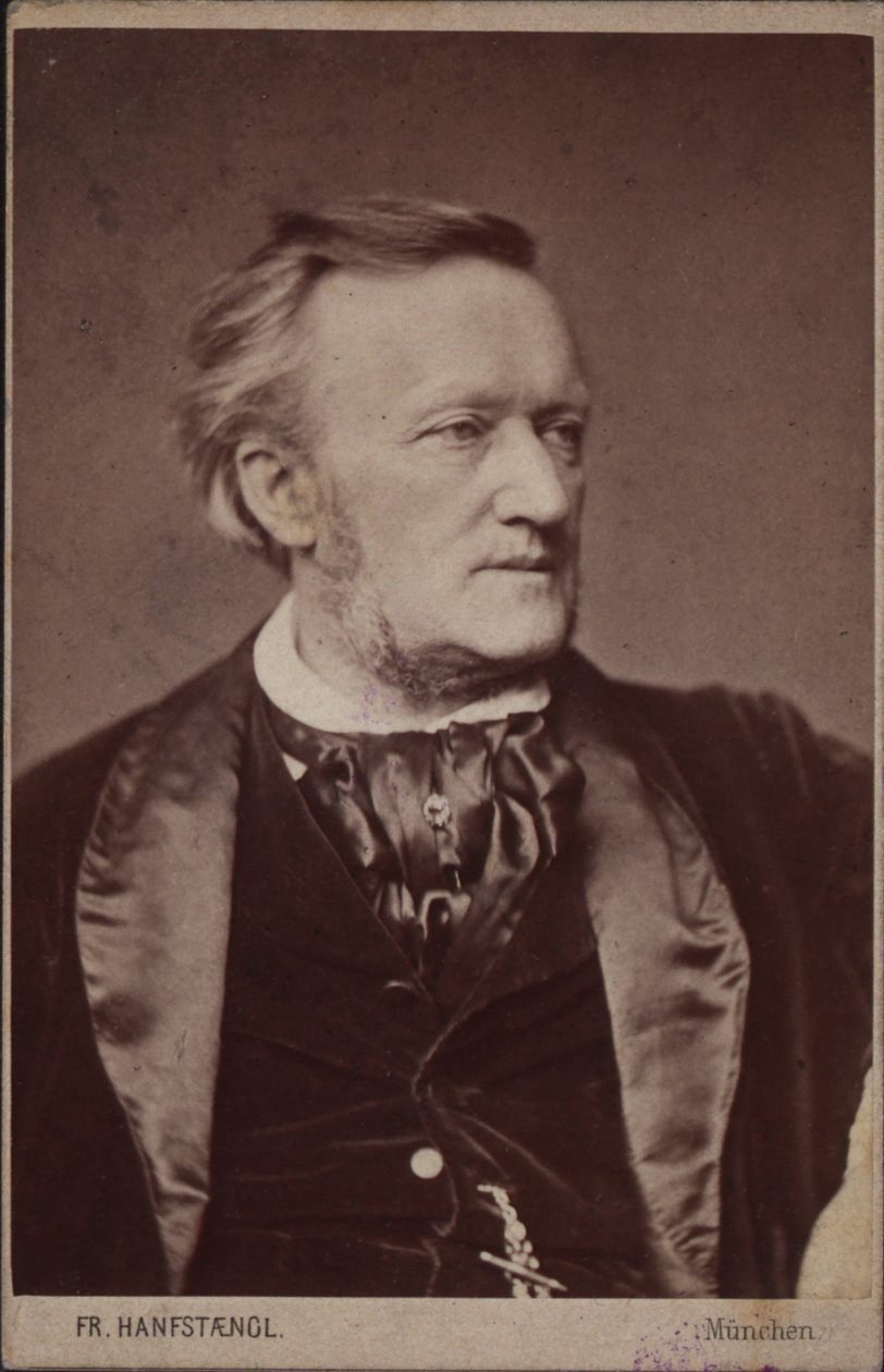 Retrato do compositor Richard Wagner 1813-1883, antes de 1877. de Franz Hanfstaengl