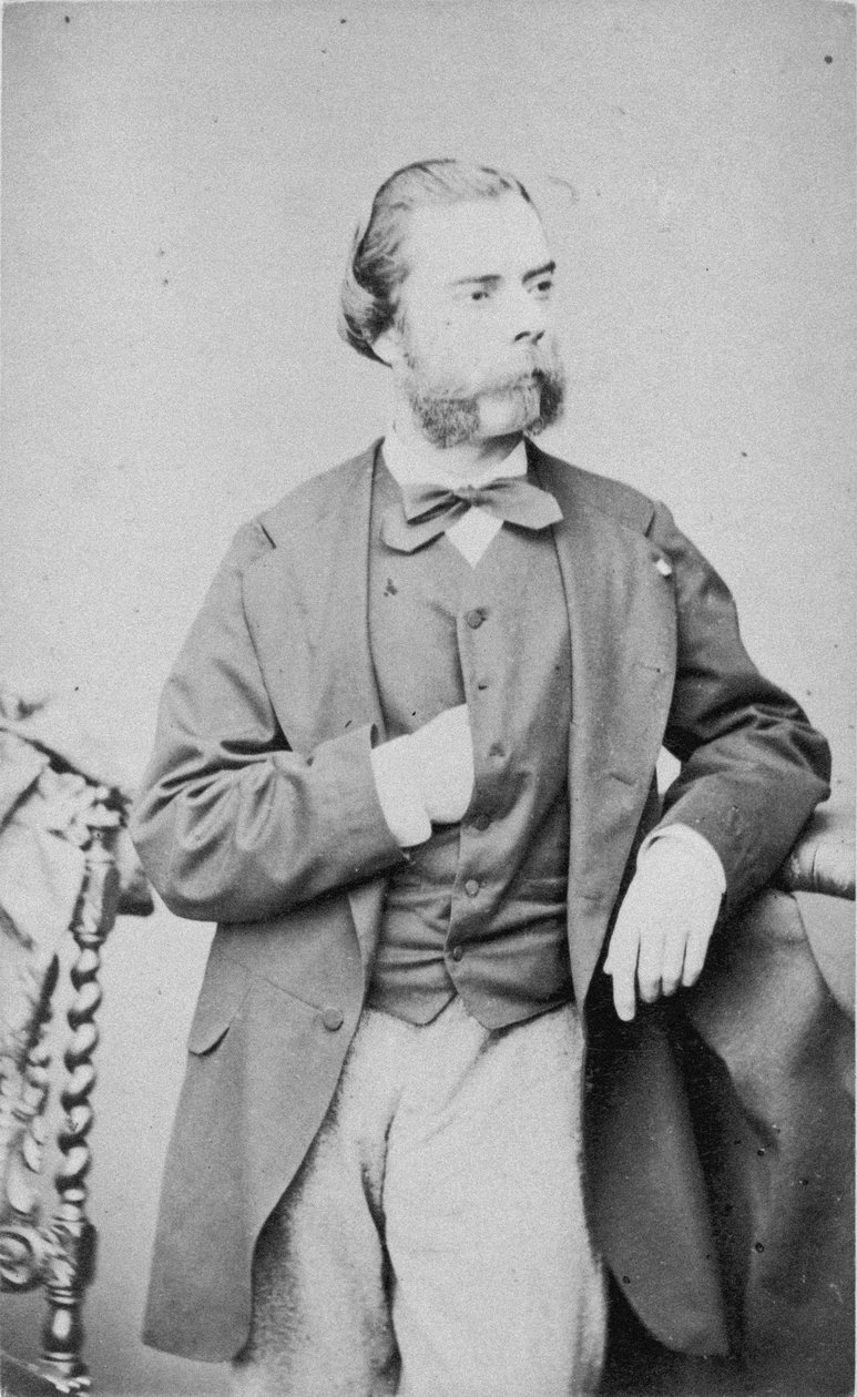 Retrato do pianista e compositor Eugène Ketterer 1831-1870. de Franz Hanfstaengl