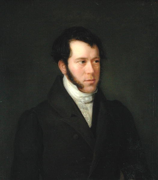 Retrato de Gunther Gensler (1803-84), 1833 de Franz Heesche