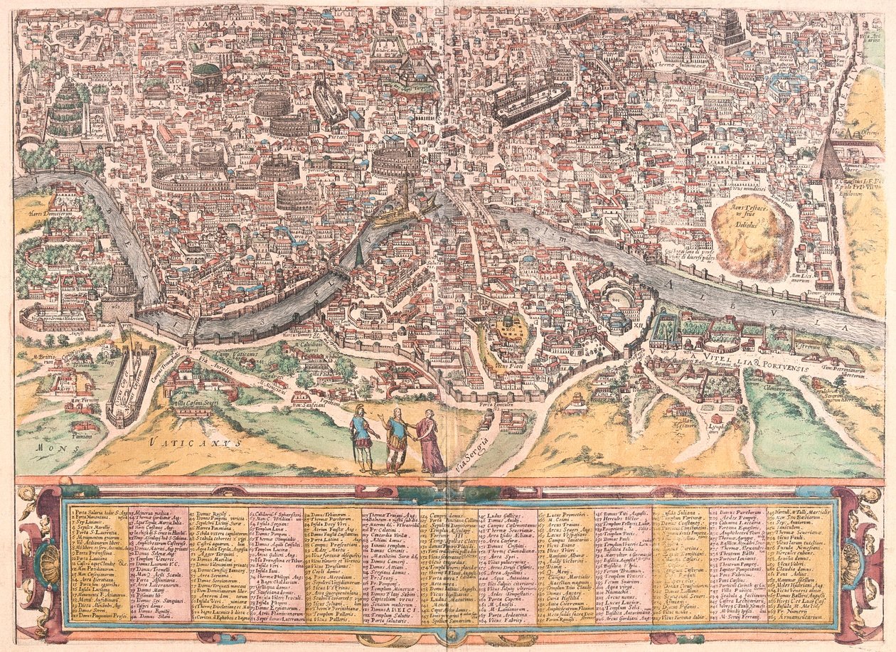 Roma Antiga, parte B, Itália (gravura de Franz Hogenberg