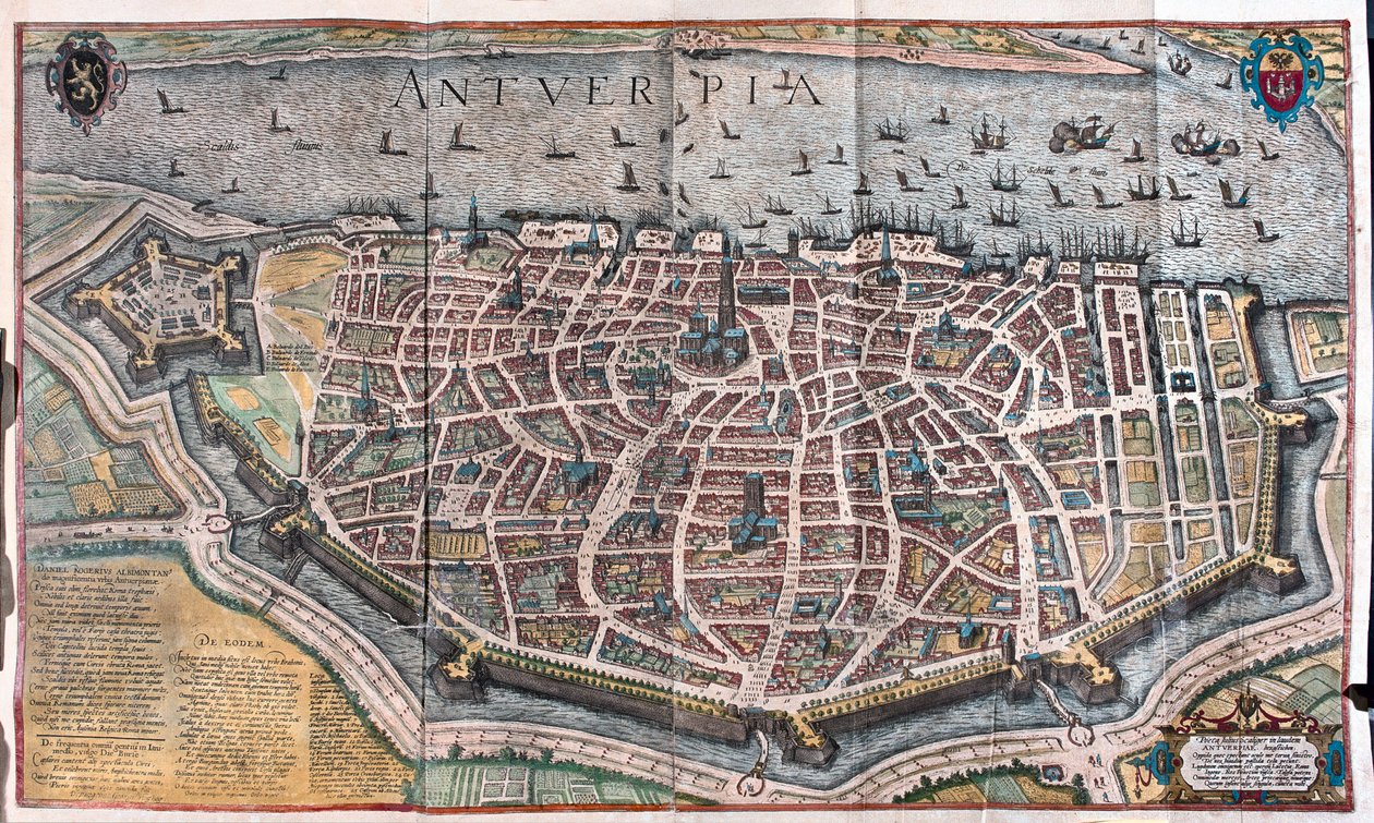 Antuérpia, Bélgica (gravura de Franz Hogenberg