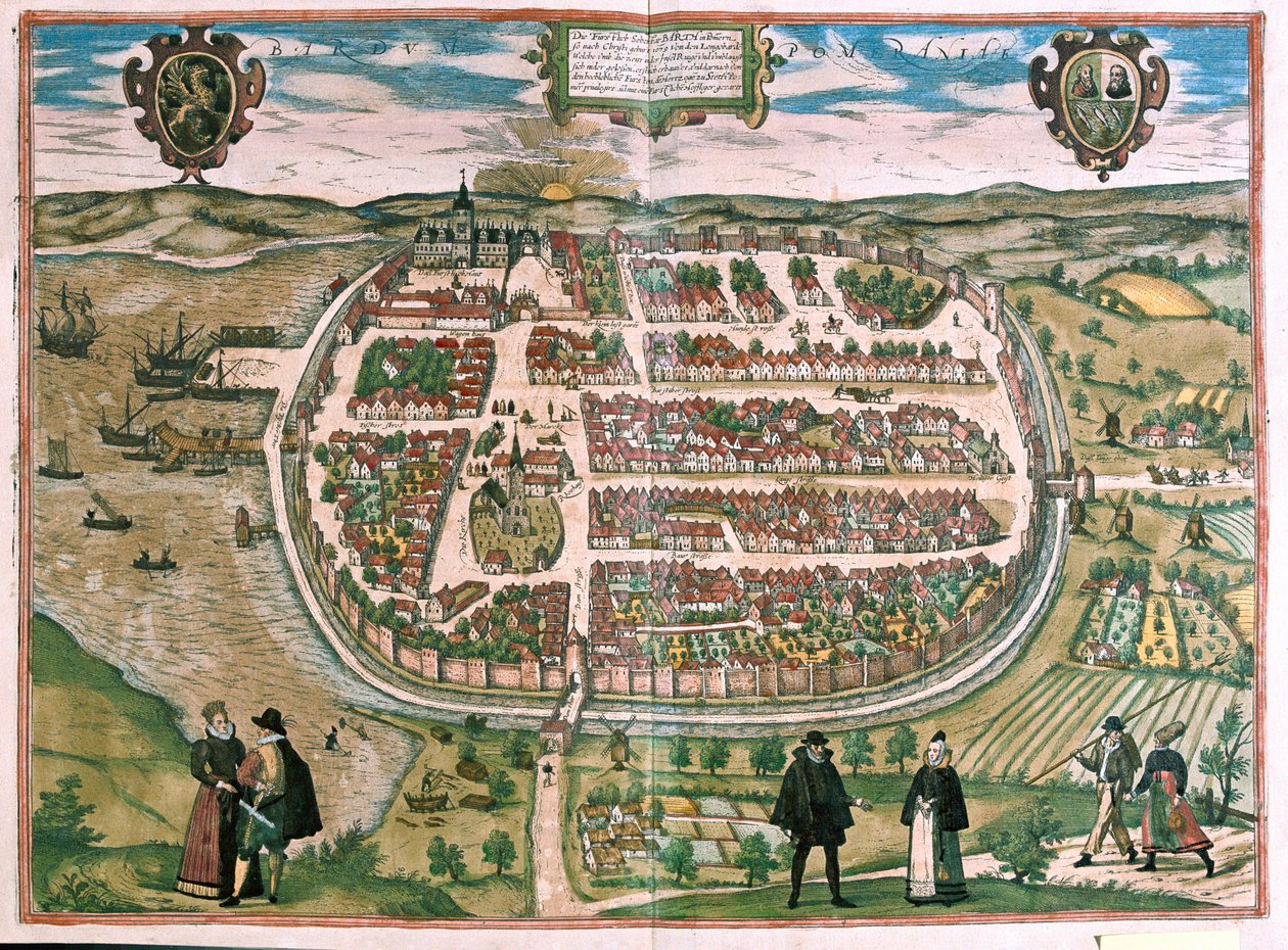 Barth in Pomerania, Alemanha (gravura de Franz Hogenberg