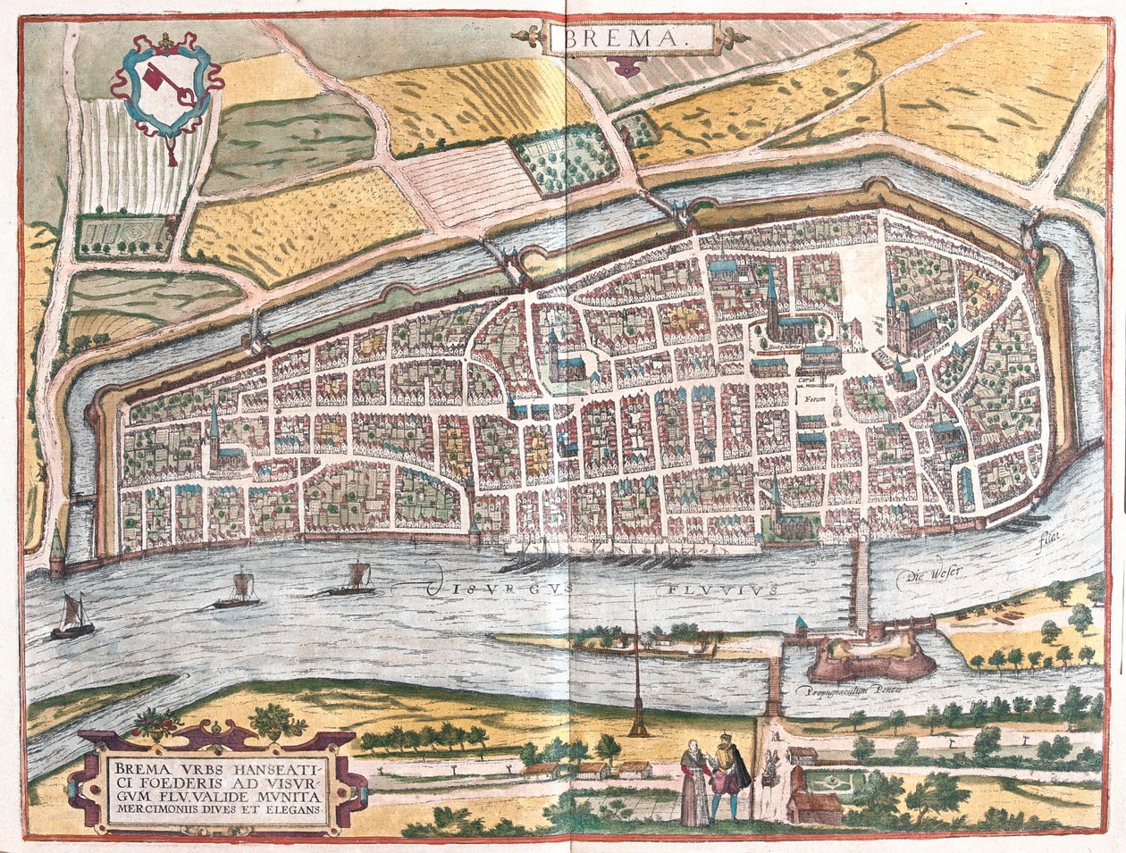 Bremen, Alemanha (gravura de Franz Hogenberg