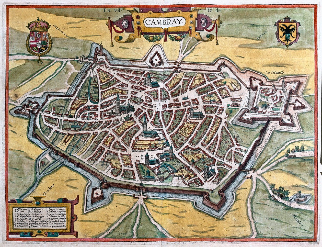 Cambrai, França (gravura de Franz Hogenberg