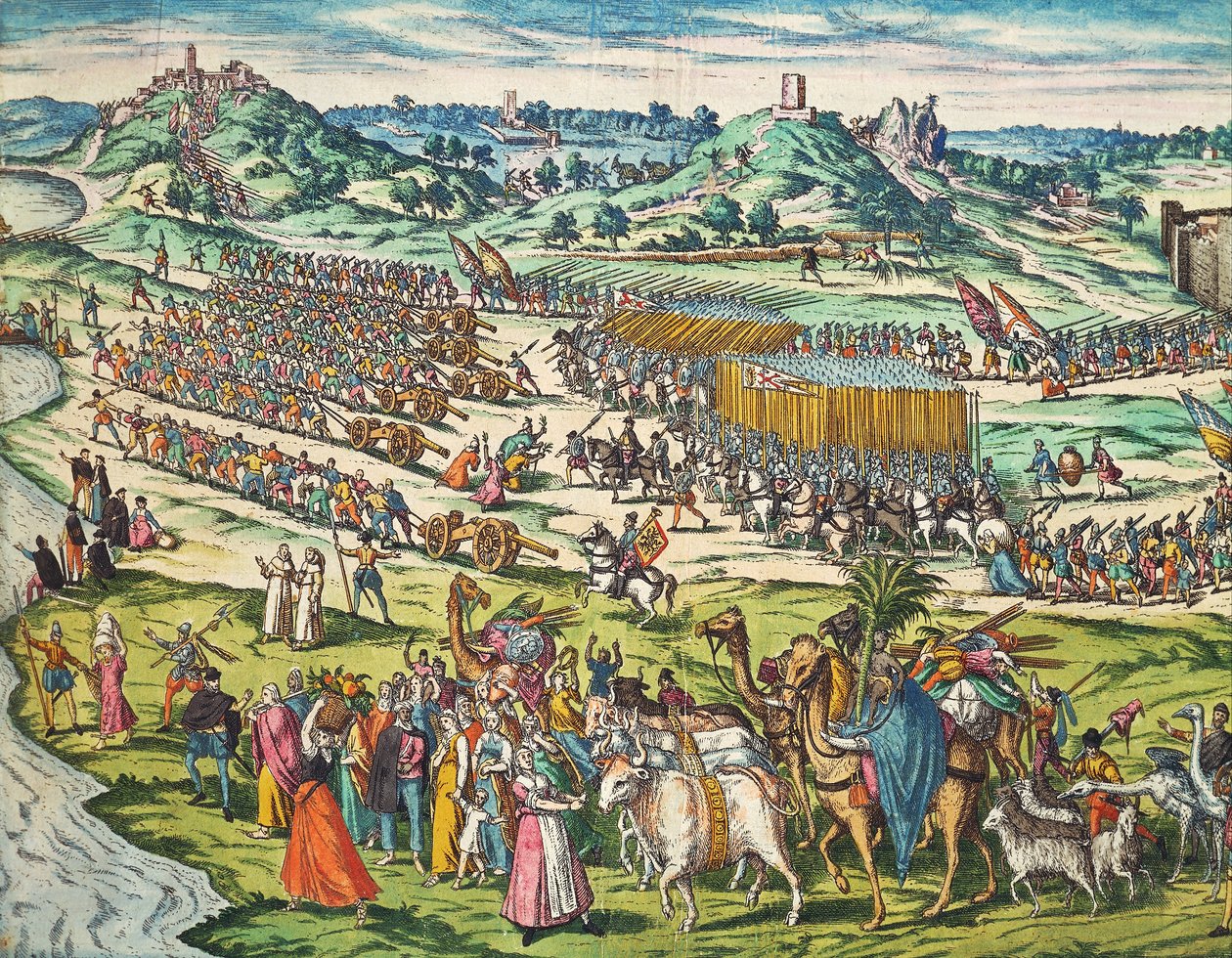 Conquista de Túnis por Carlos V de Franz Hogenberg