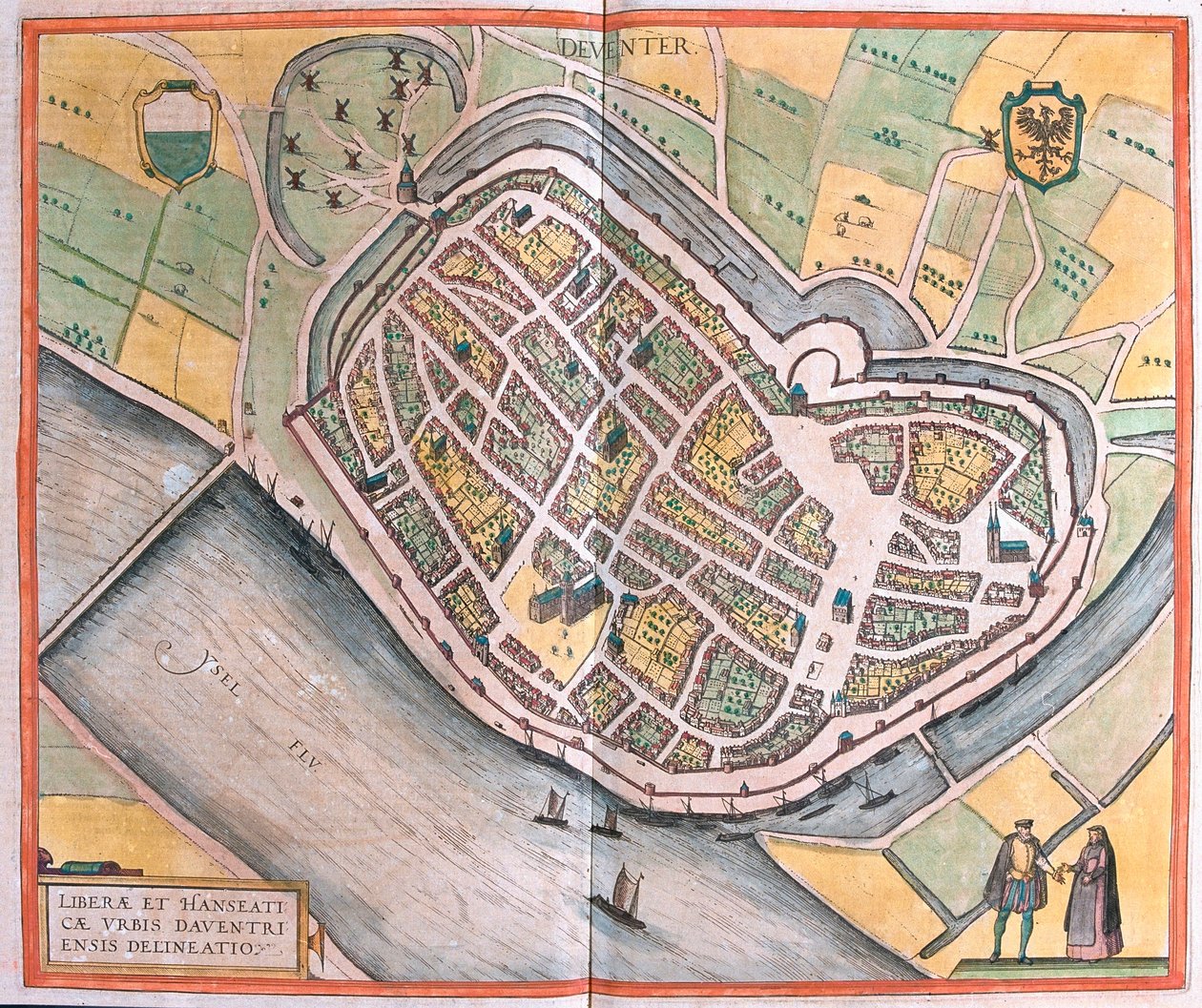 Deventer, Holanda (gravura de Franz Hogenberg