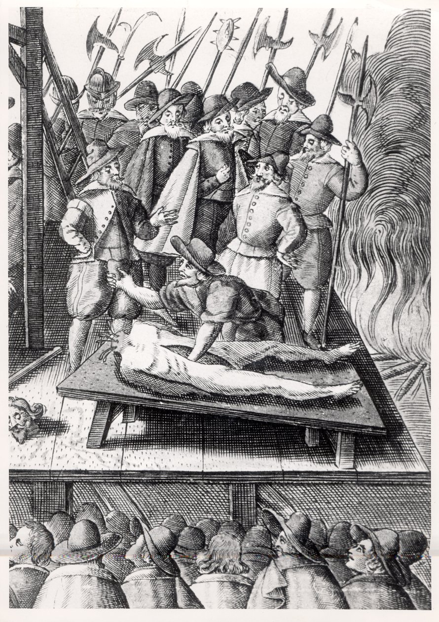 Execução de católicos na Inglaterra durante o reinado de Elizabeth I (1533-1603) de Franz Hogenberg