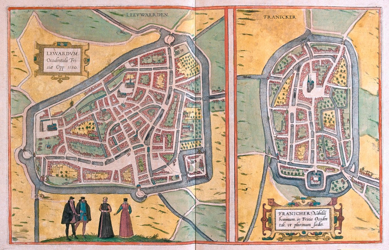 Franeker, Holanda (gravura de Franz Hogenberg