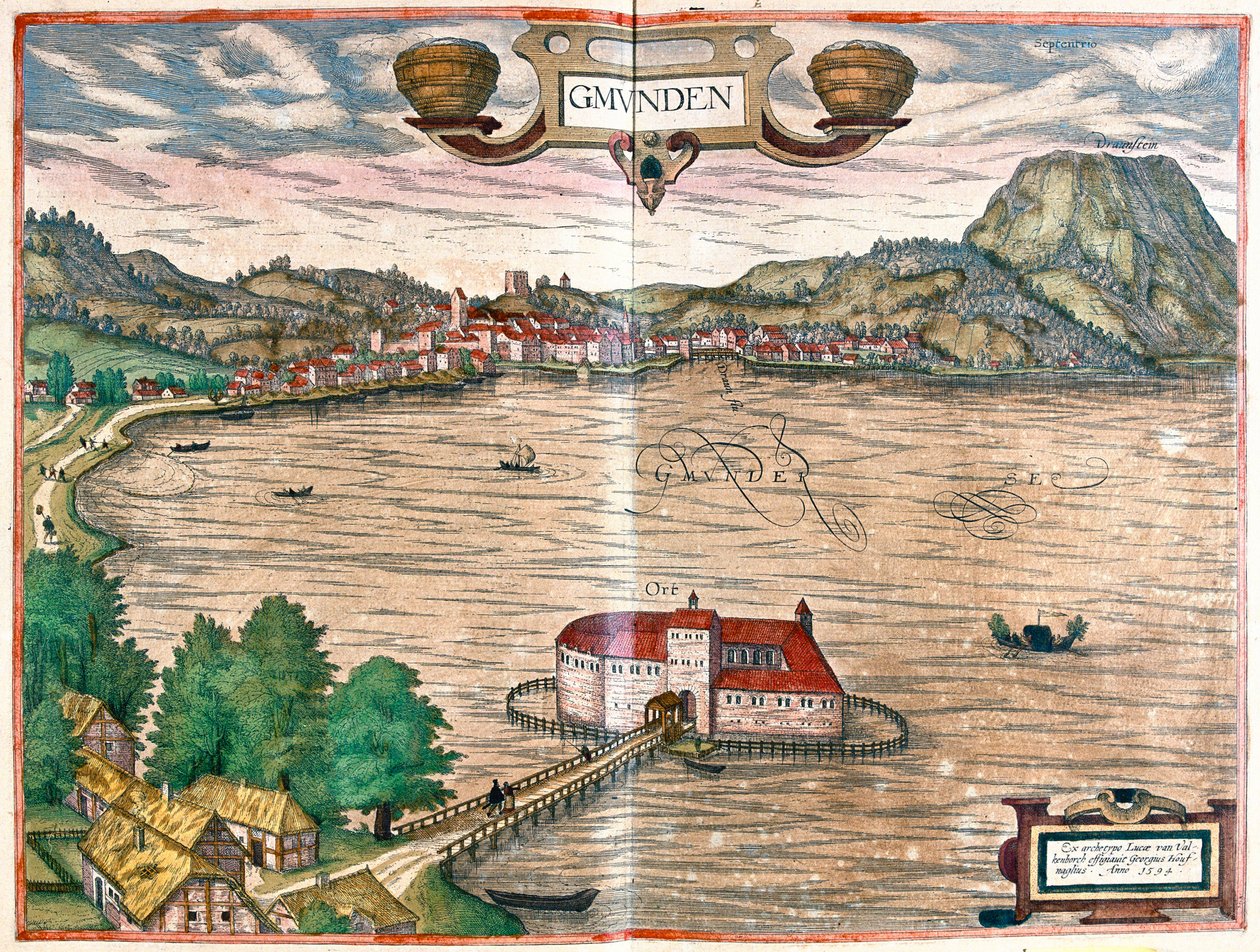 Gmunden, Áustria de Franz Hogenberg