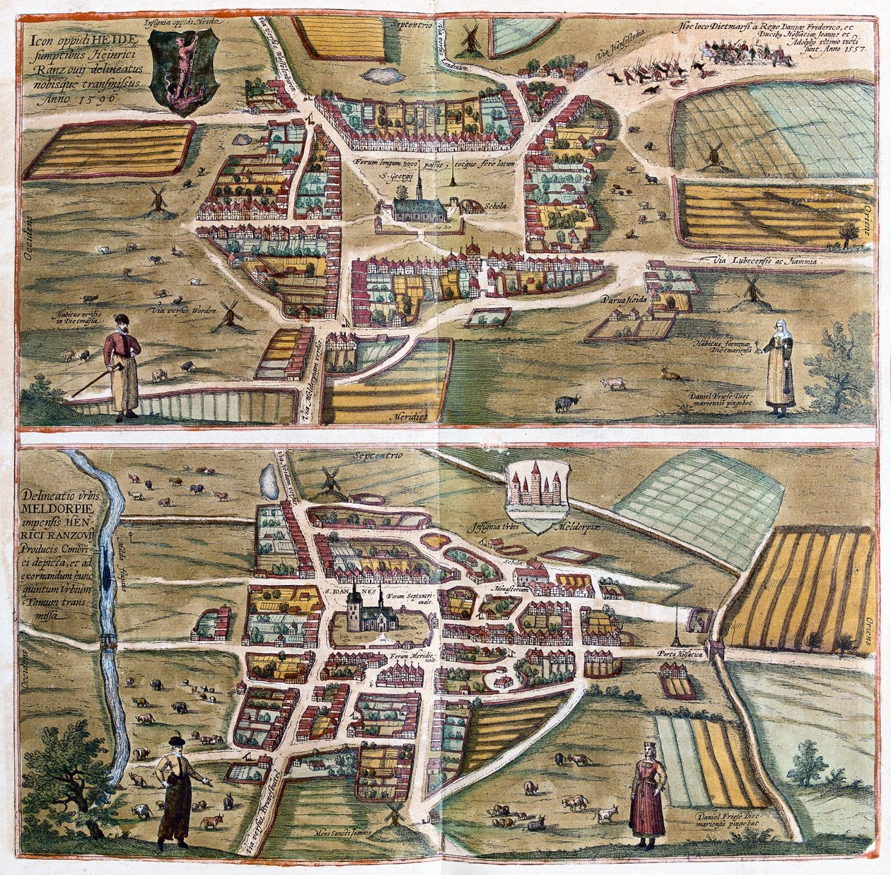 Heide e Meldorf, Alemanha de Franz Hogenberg