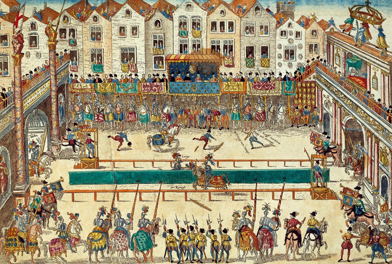 Henrique II da França mortalmente ferido, 30 de junho de Franz Hogenberg