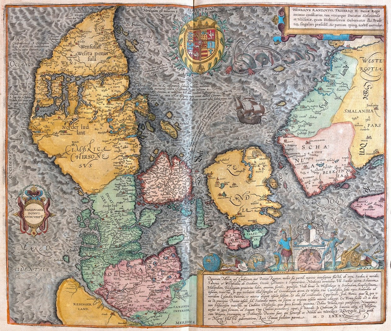 Jutlândia, Dinamarca (gravura de Franz Hogenberg