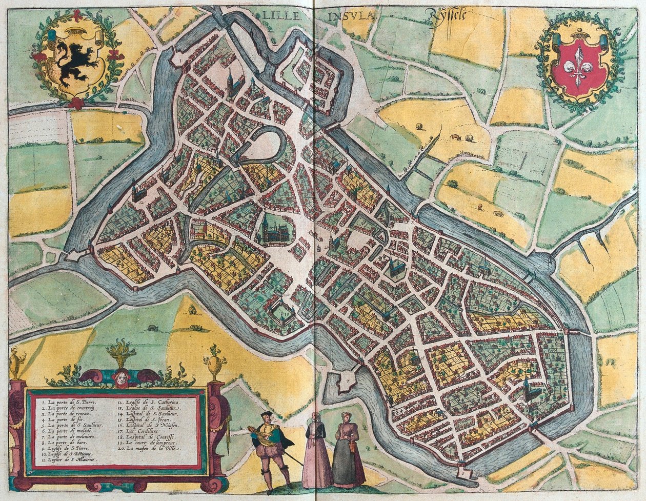 Lille, França (gravura de Franz Hogenberg