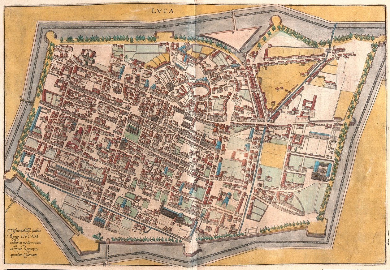 Lucca, Itália (gravura de Franz Hogenberg