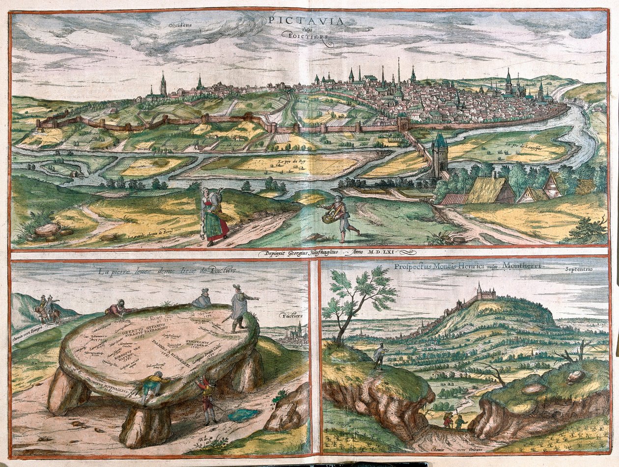 Montpellier, Tours e Poitiers, França de Franz Hogenberg