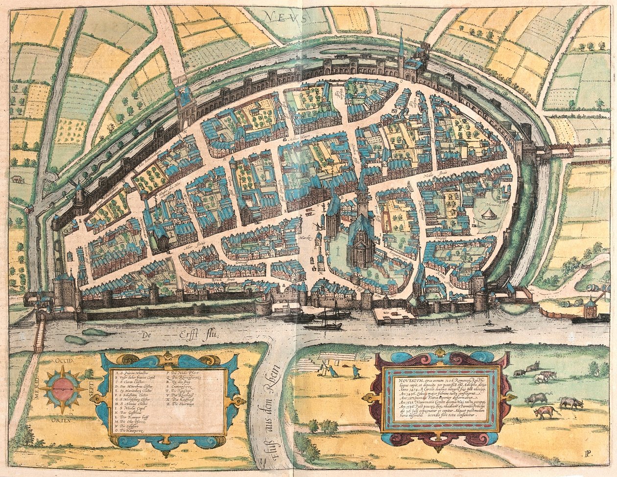 Neuss, Alemanha (gravura de Franz Hogenberg