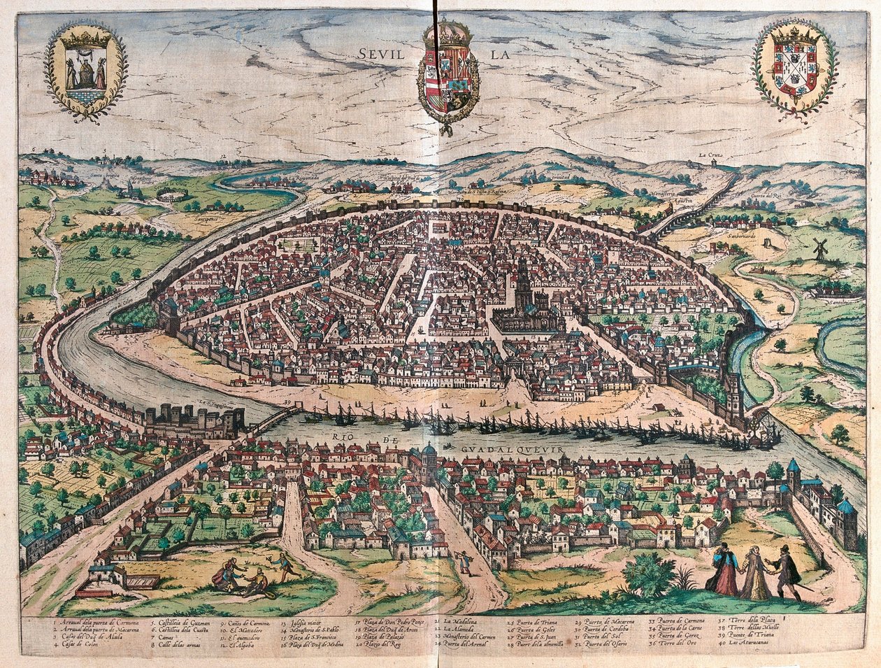 Sevilha, Espanha (gravura de Franz Hogenberg