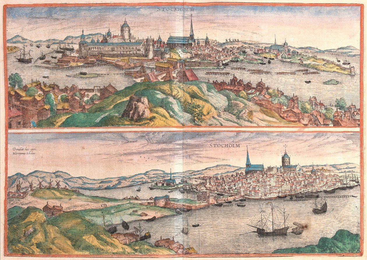 Estocolmo, Suécia (gravura de Franz Hogenberg