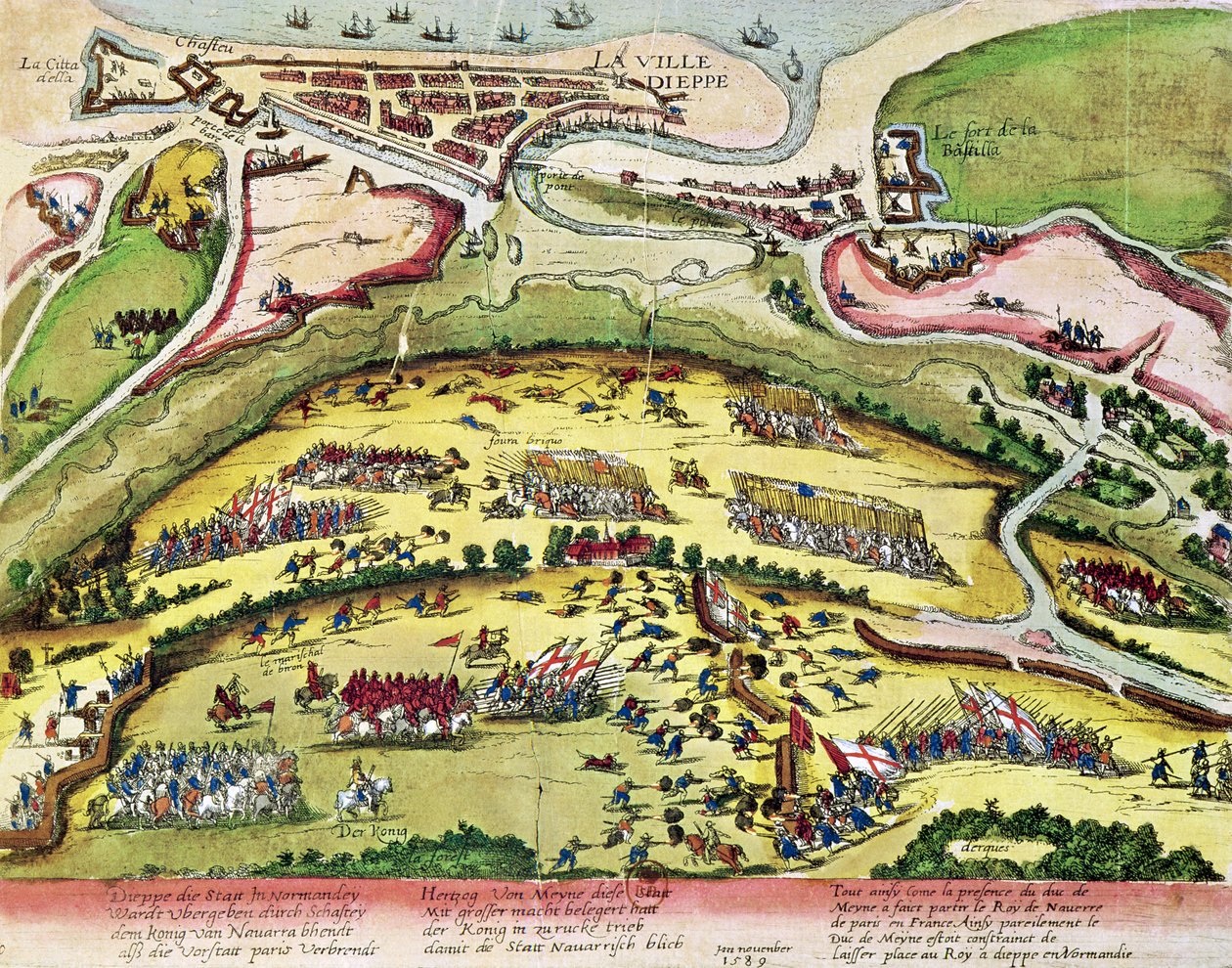 O cerco de Dieppe em 1589, 1589-92 de Franz Hogenberg