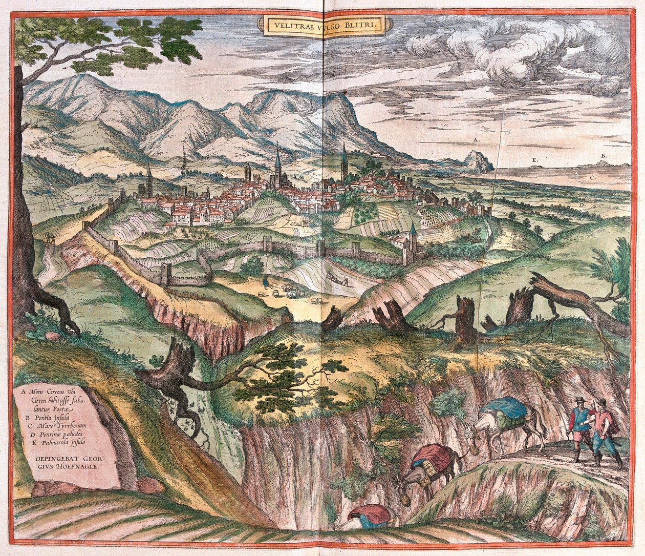 Velletri, Itália (gravura de Franz Hogenberg