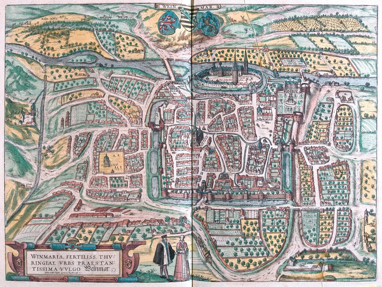 Weimar, Alemanha (gravura de Franz Hogenberg