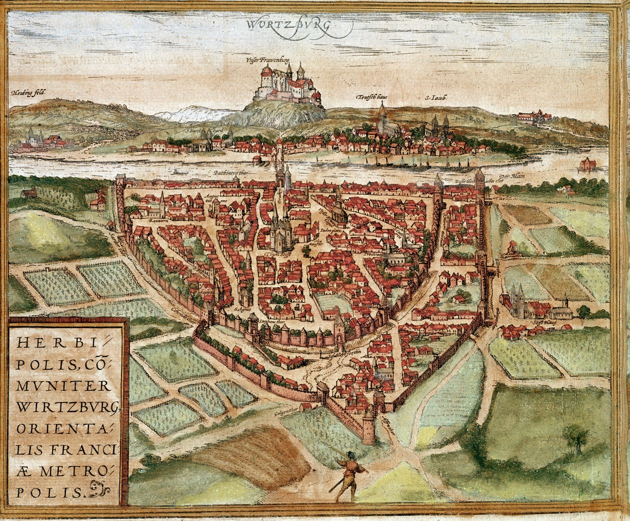 Wurzburg - Alemanha (gravura de Franz Hogenberg