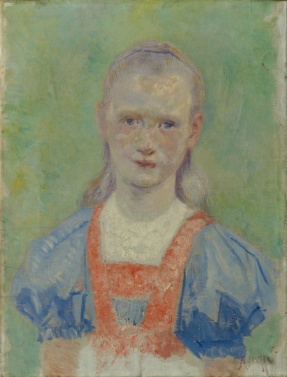 retrato de uma garota de Franz Jaschke
