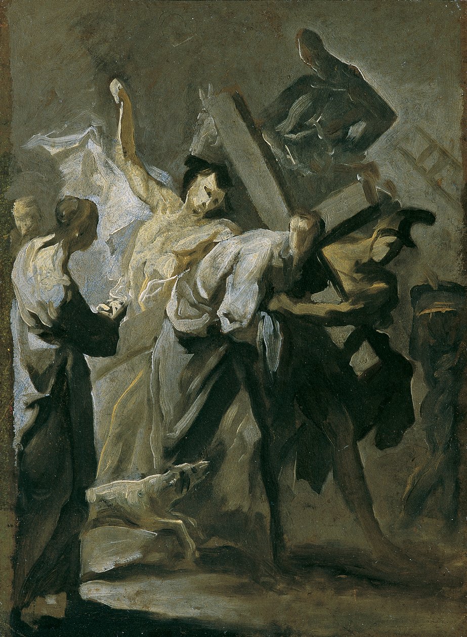 Cristo carrega a cruz de Franz Joseph Spiegler