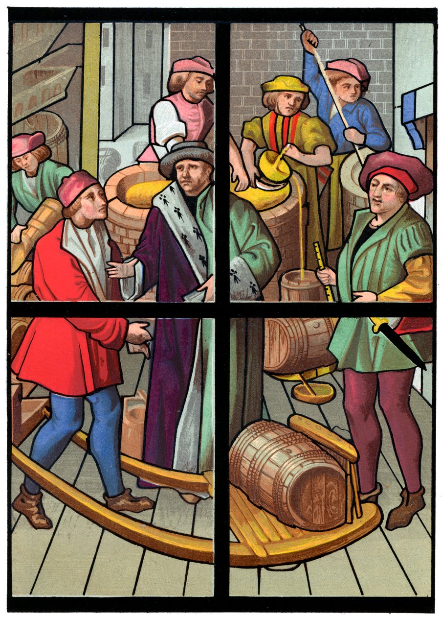 Uma cervejaria, século XV, 1849. de Franz Kellerhoven