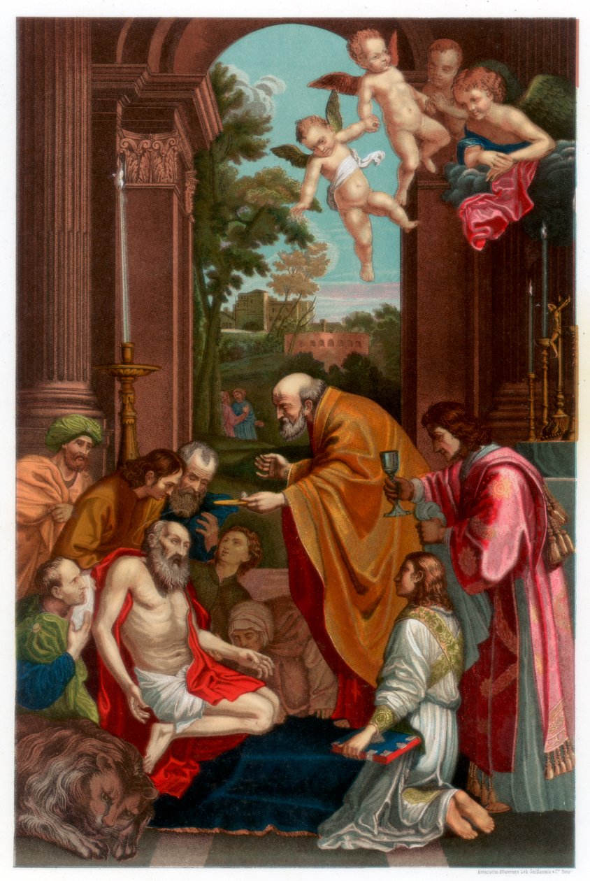 Última Comunhão de São Jerônimo, 1614 1870 de Franz Kellerhoven