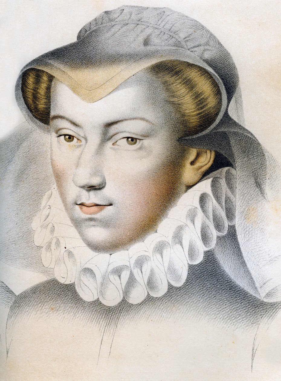 Louise de Lorena-Vaudémont 1553-1601, século XVI 1849. de Franz Kellerhoven