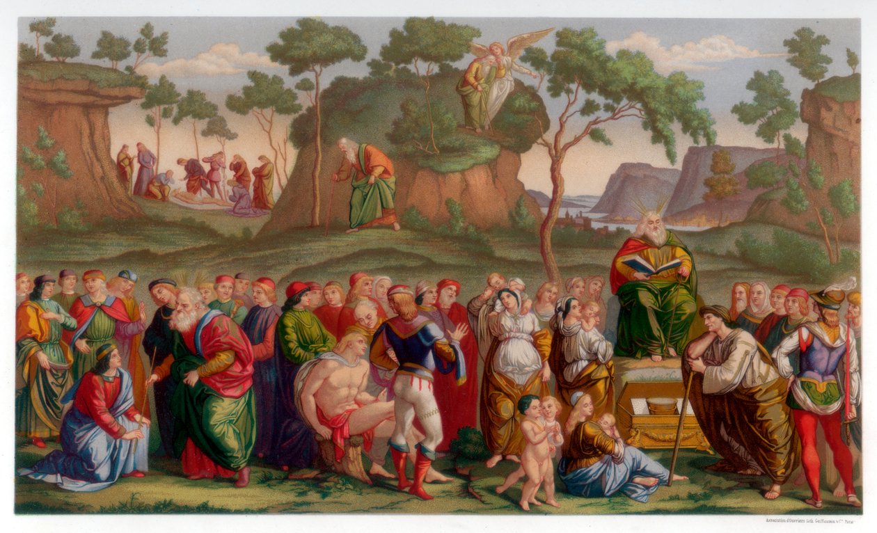 Mosess Testamento e Morte, 1481-1482 1870 de Franz Kellerhoven