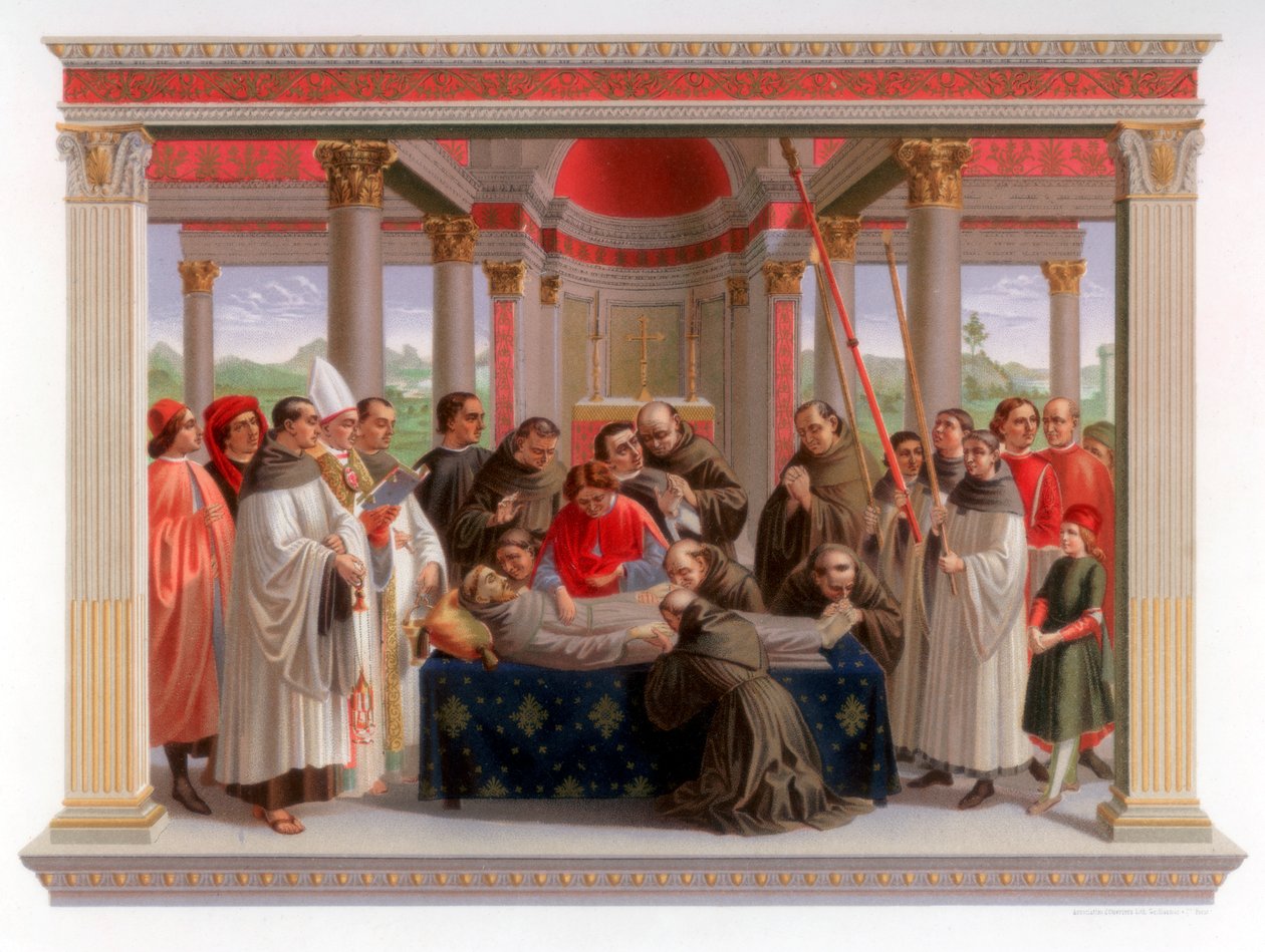 Obsequias de São Francisco, 1482-1485 1870 de Franz Kellerhoven