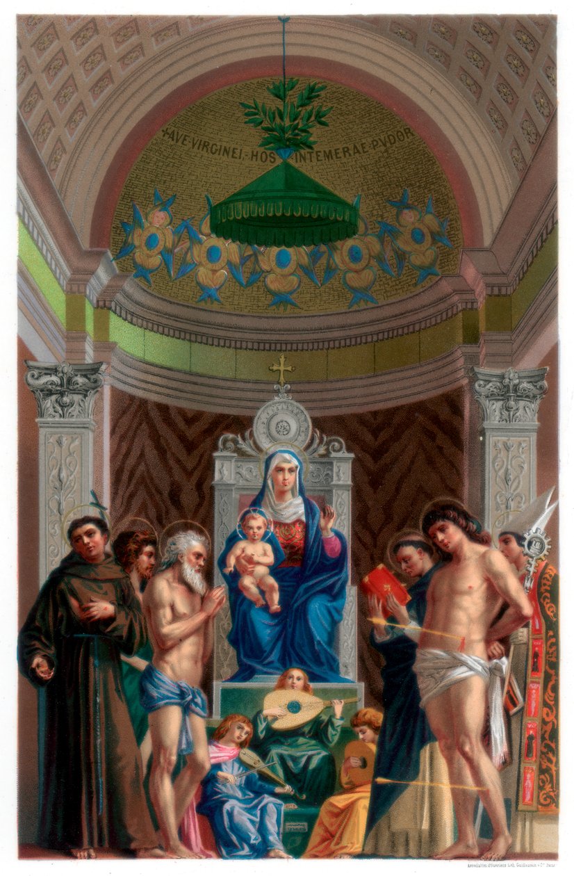 Retábulo de San Giobbe, c1478 1870 de Franz Kellerhoven