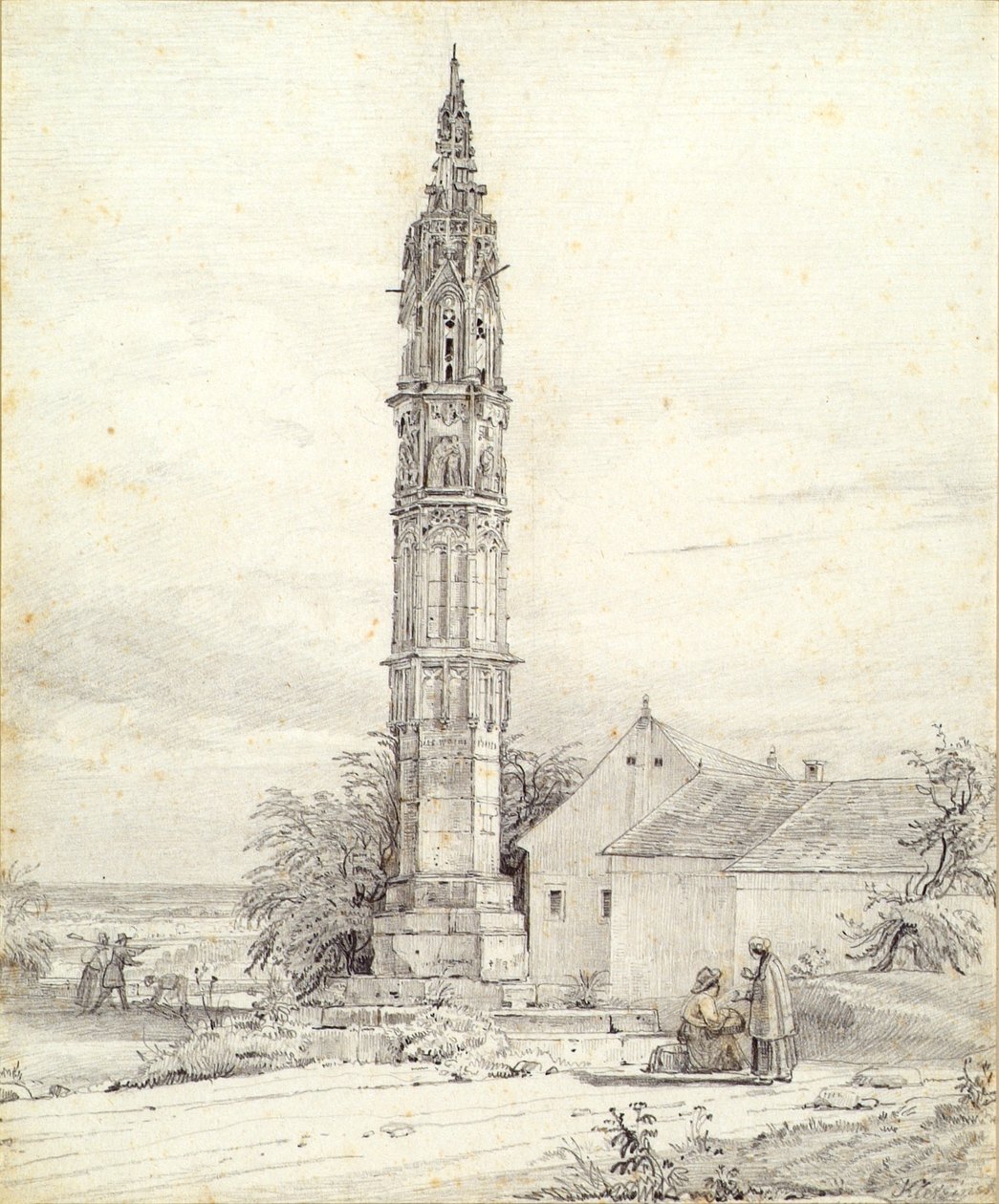A "Luz Eterna", a Coluna da Peste, em Klosterneuburg de Franz Kletzinsky