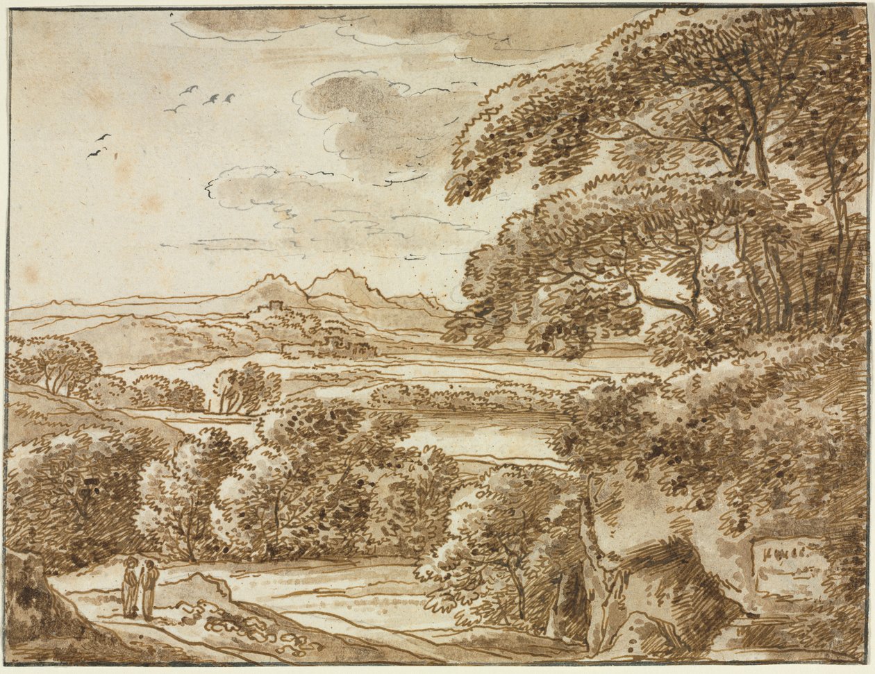 Paisagem, c 1780. de Franz Kobell