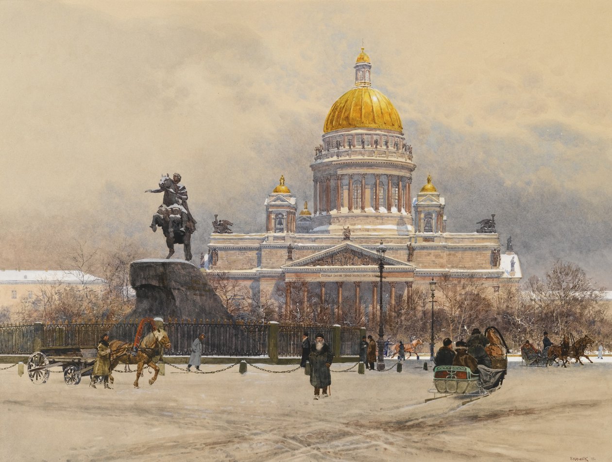 Catedral de Santo Isaacs, 1898 de Franz Kopallik