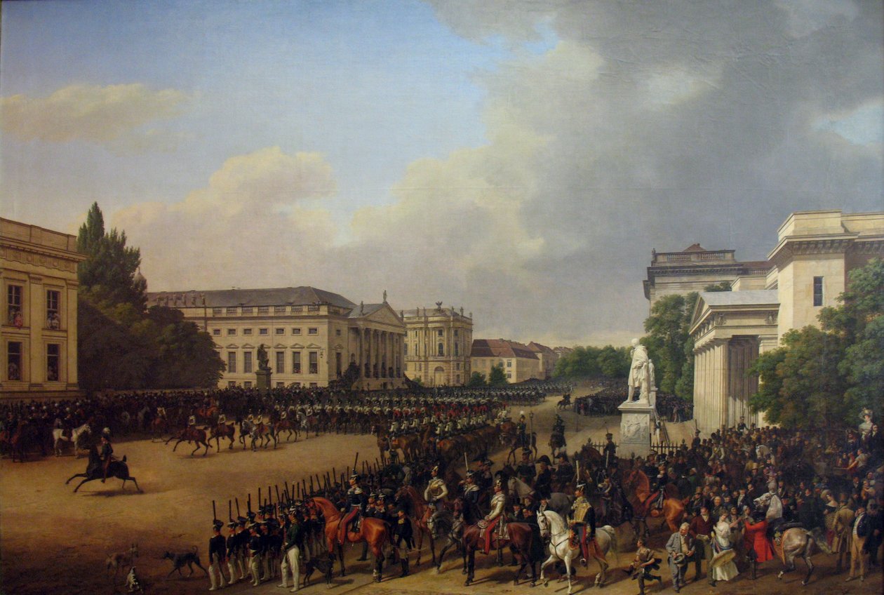 Alemão: Desfile na Opernplatz em Berlim Desfile na Opernplatz de Franz Krüger