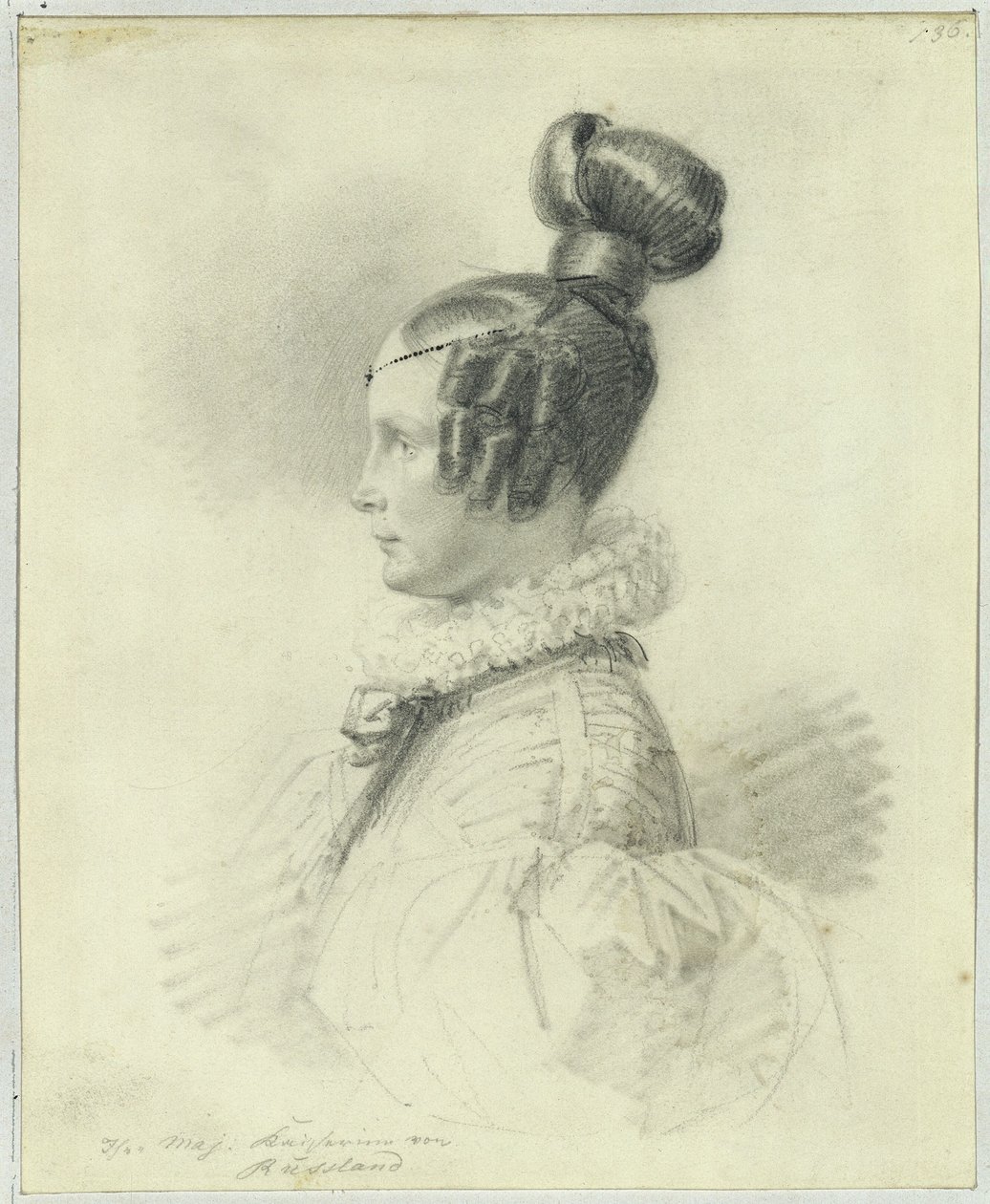 A imperatriz Alexandra Fiodorovna de Franz Krüger
