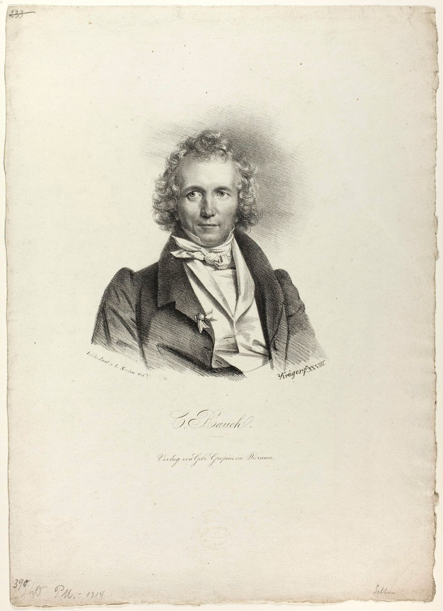 Retrato do escultor Rauch de Franz Krüger