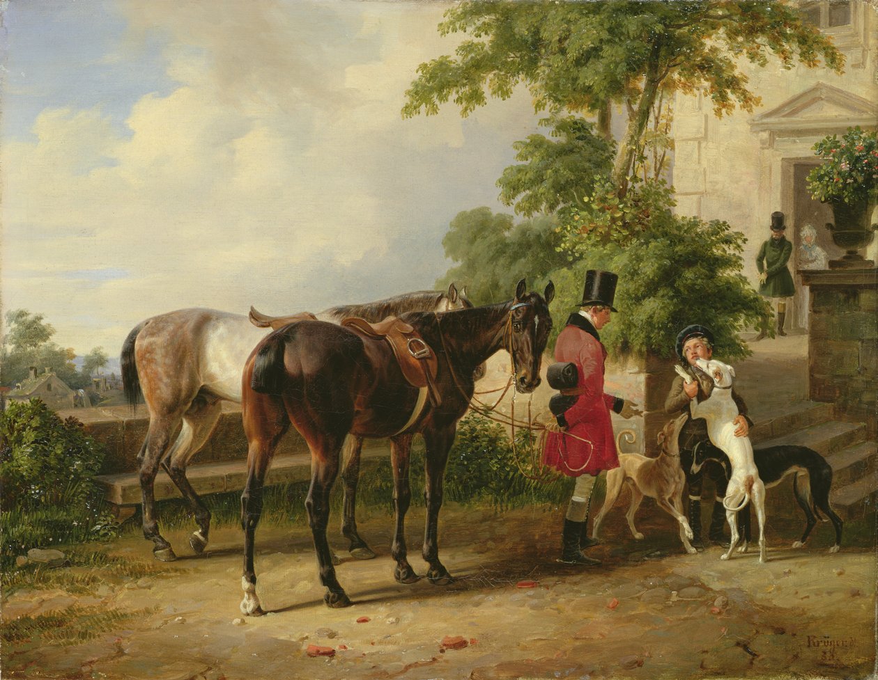 O noivo, 1836 de Franz Krüger